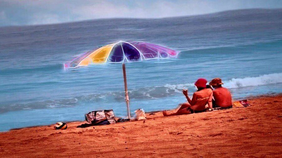 sombrillas de playa reforzadas